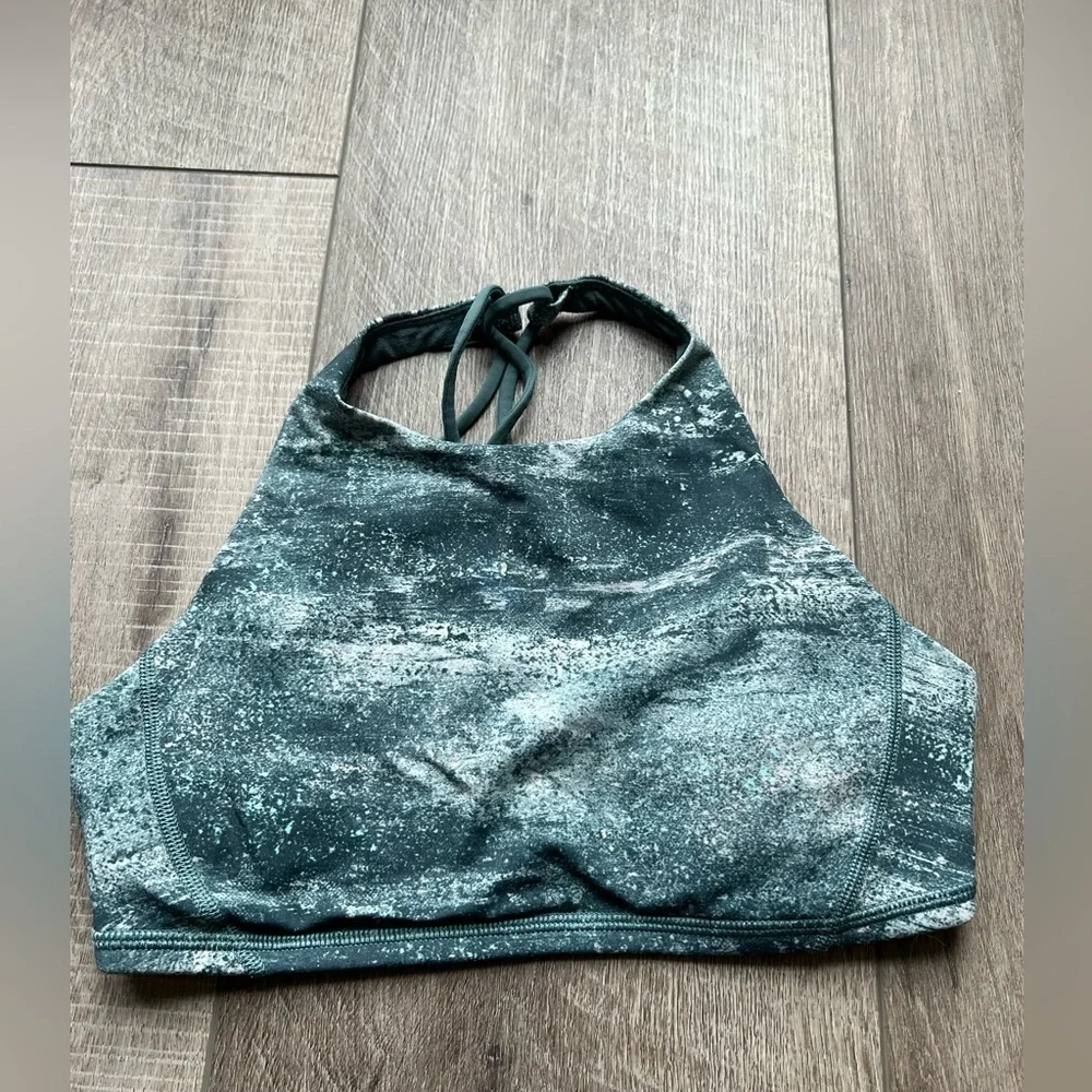 Lululemon Free To Be Bra *High Neck in Azurite Mint Tint Multi / Mystic